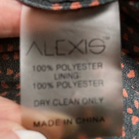 Alexis Luska Asymmetrical One Shoulder Black & Red Heart Print Mini Dress - Sz M - Picture 13 of 13